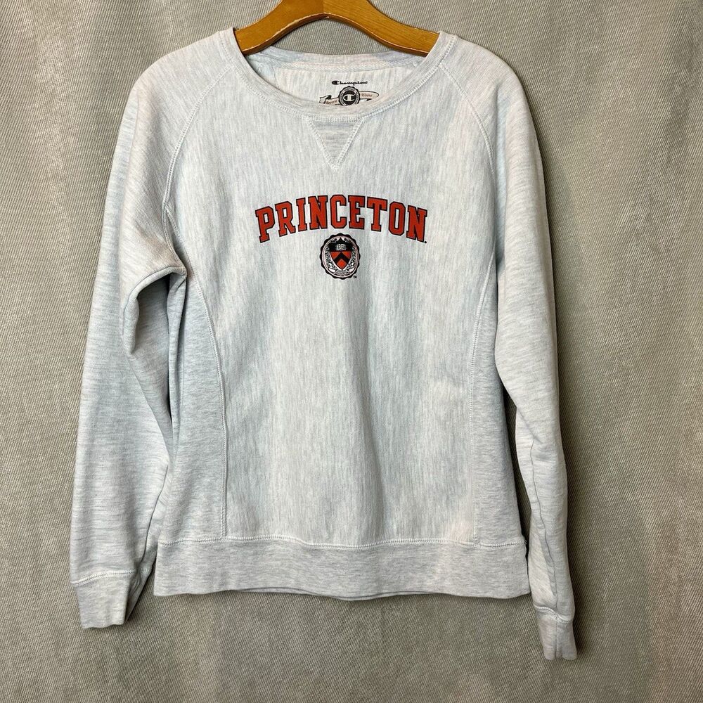 Champion Reverse Weave Princeton University Crewneck Sweatshirt Gray Lg*Read*
